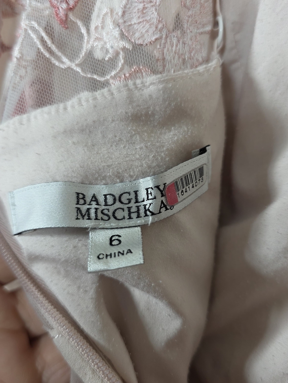 BADGLEY MISCHKA LACE APPLIQUE SHIRT DRESS SIZE 6 MSRP $1190 - Picture 12 of 14